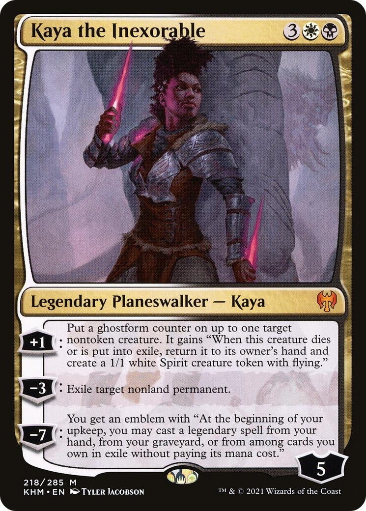Image for Kaya the Inexorable (218) (Kaldheim) - Magic: The Gathering