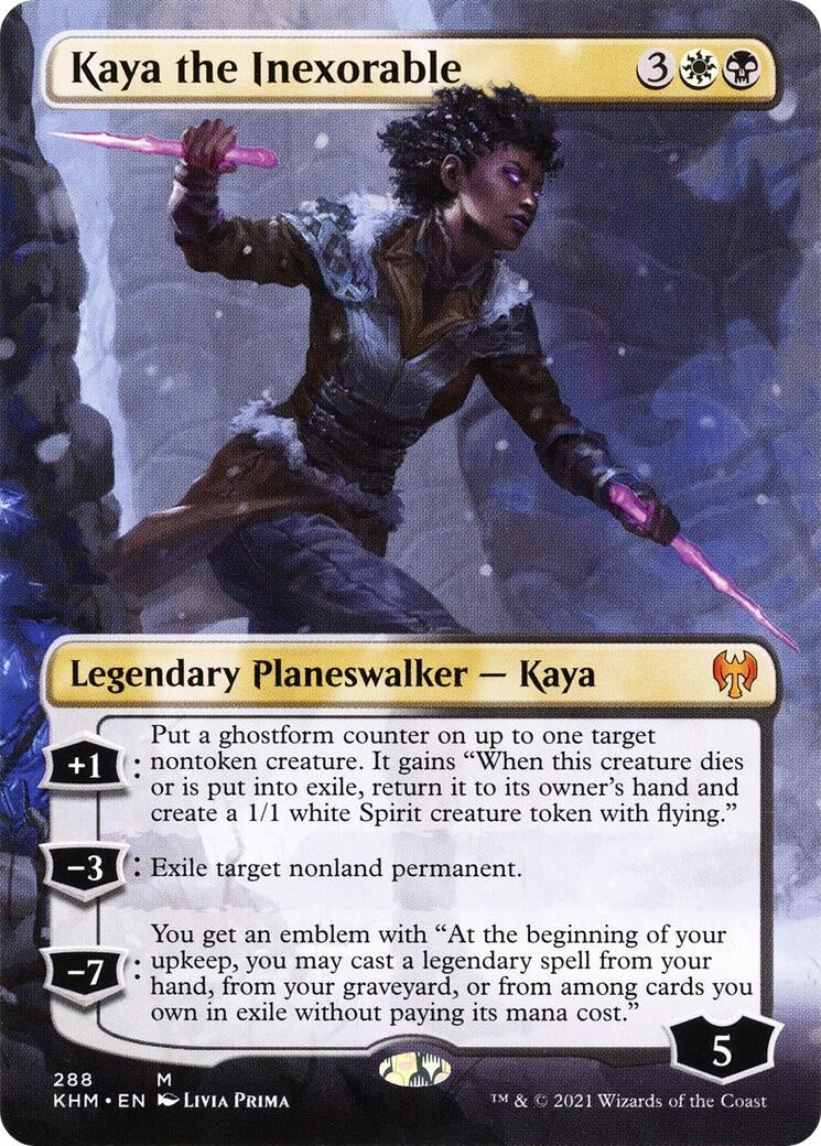 Image for Kaya the Inexorable (Borderless) (288) (Kaldheim) - Magic: The Gathering