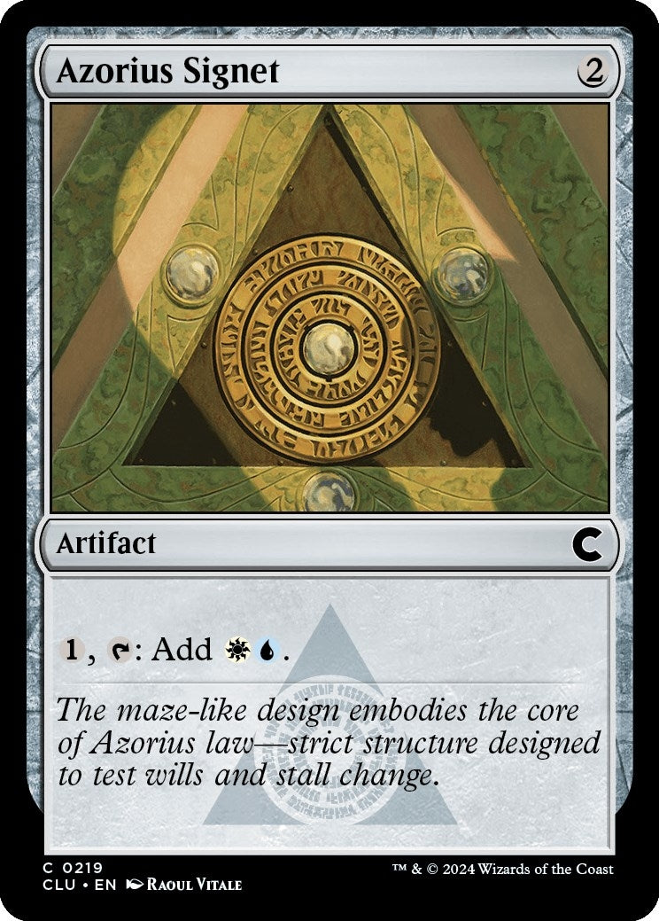 Azorius Signet (219) (Ravnica: Clue Edition)