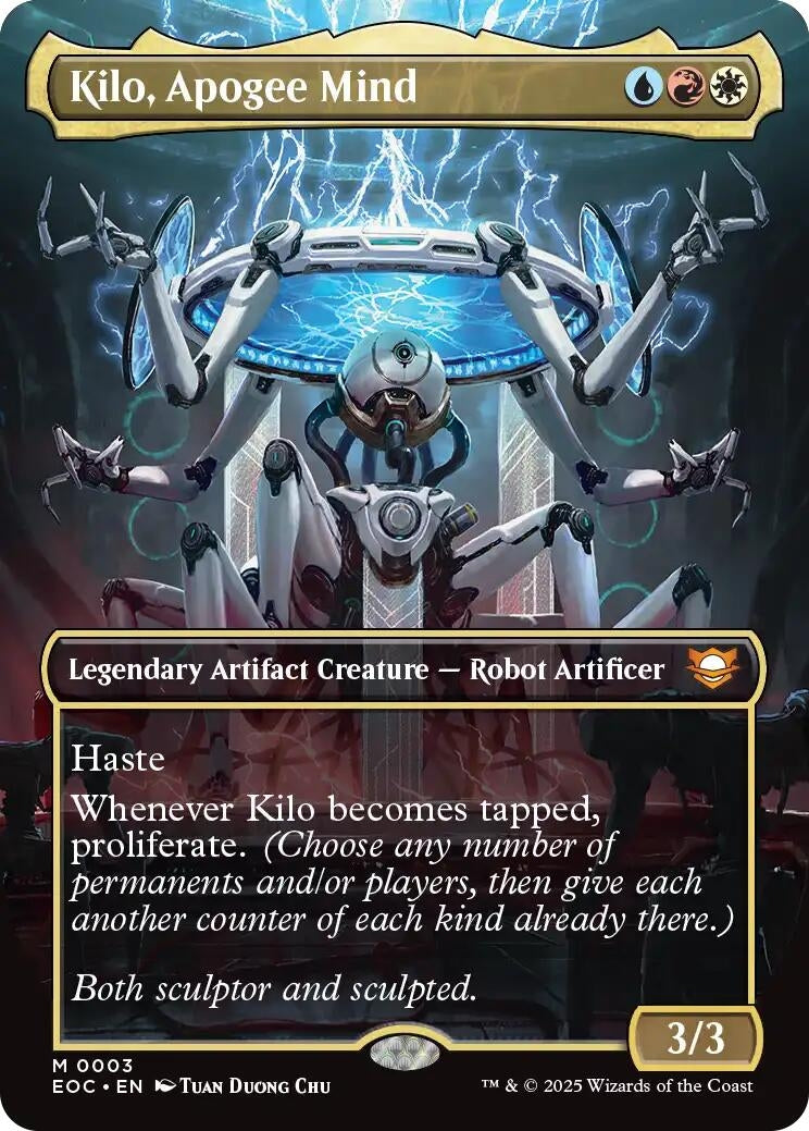 Image for Kilo, Apogee Mind (Borderless) (3) (Edge of Eternities) - Magic: The Gathering
