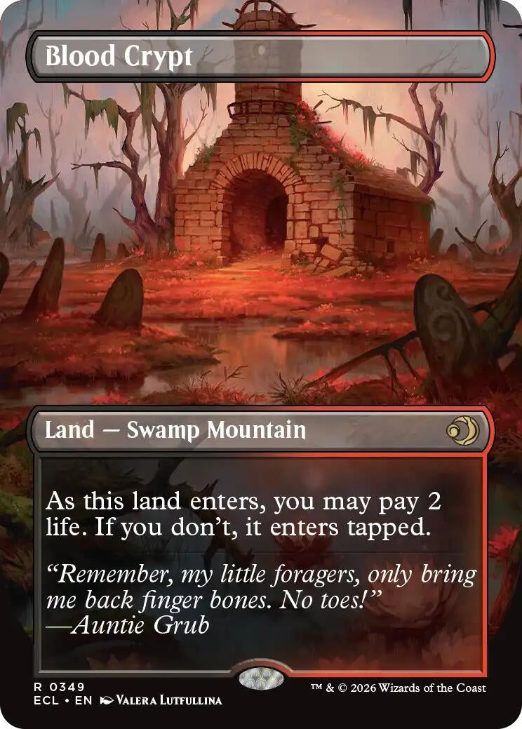 Image for Blood Crypt (Borderless) (349) (Lorwyn Eclipsed) - Magic: The Gathering