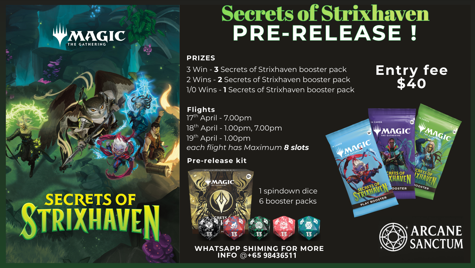 Secrets of Strixhaven pre - release!