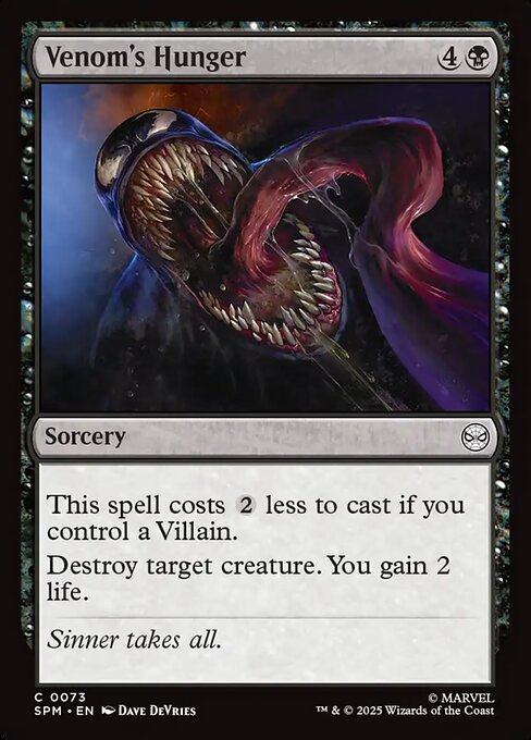 Venom's Hunger — NM Foil [Marvel's Spider-Man]