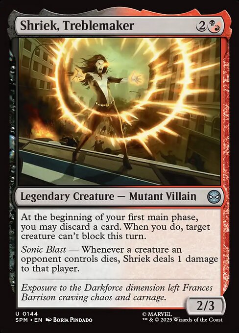 Shriek, Treblemaker — NM Foil [Marvel's Spider-Man]