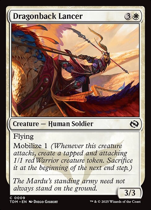 Dragonback Lancer — NM Foil [Tarkir: Dragonstorm]