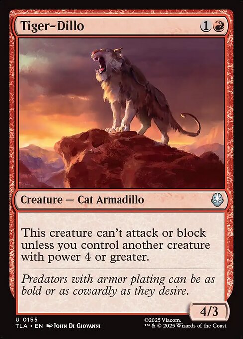 Tiger-Dillo — NM Foil [Avatar: The Last Airbender]
