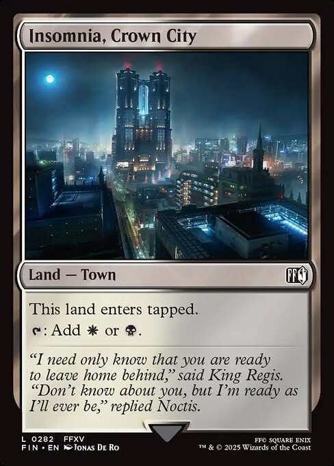 Insomnia, Crown City — NM Foil [Final Fantasy]