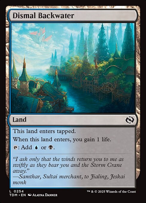 Dismal Backwater — NM Foil [Tarkir: Dragonstorm]