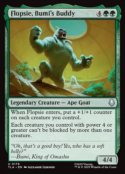 Flopsie, Bumi's Buddy — NM Foil [Avatar: The Last Airbender]