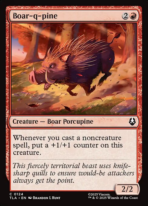 Boar-q-pine — NM Foil [Avatar: The Last Airbender]