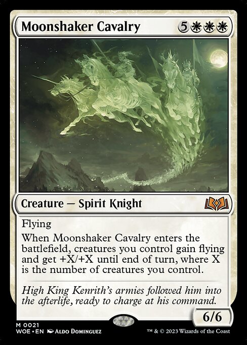 Moonshaker Cavalry — NM [Wilds of Eldraine]