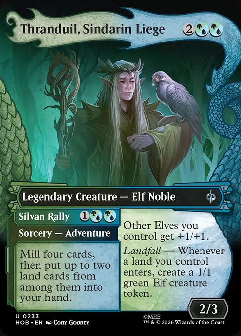 Thranduil, Sindarin Liege // Silvan Rally — NM Foil [The Hobbit]