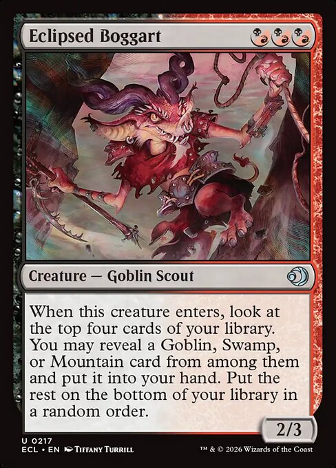 Eclipsed Boggart — NM Foil [Lorwyn Eclipsed #217]