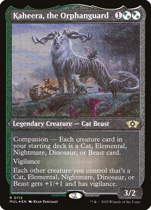 Kaheera, the Orphanguard — NM Etched Foil [Multiverse Legends]
