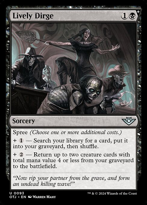 Lively Dirge — NM [Outlaws of Thunder Junction]