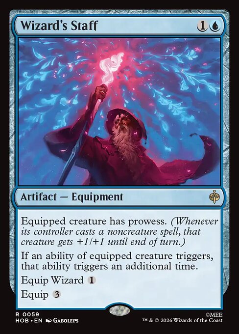 Wizard's Staff — NM Foil [The Hobbit]