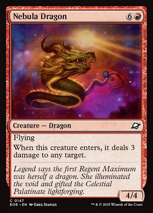 Nebula Dragon — NM Foil [Edge of Eternities]