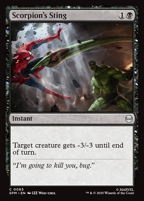 Scorpion's Sting — NM Foil [Marvel's Spider-Man]
