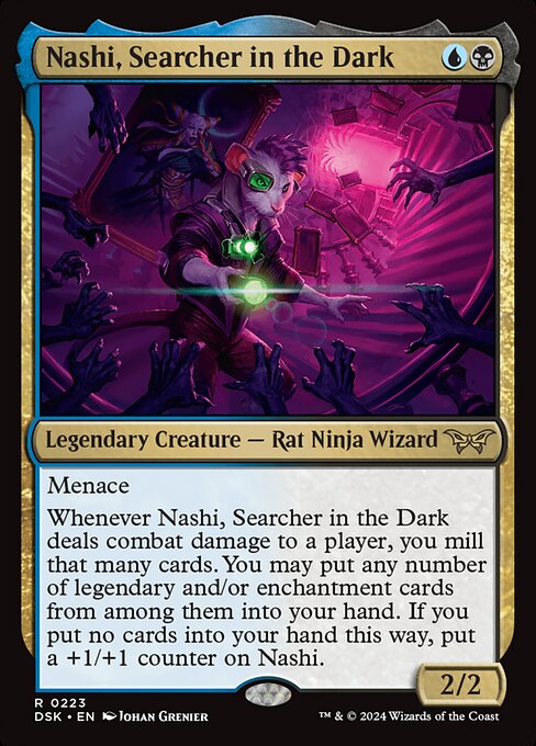 Nashi, Searcher in the Dark — NM [Duskmourn: House of Horror]