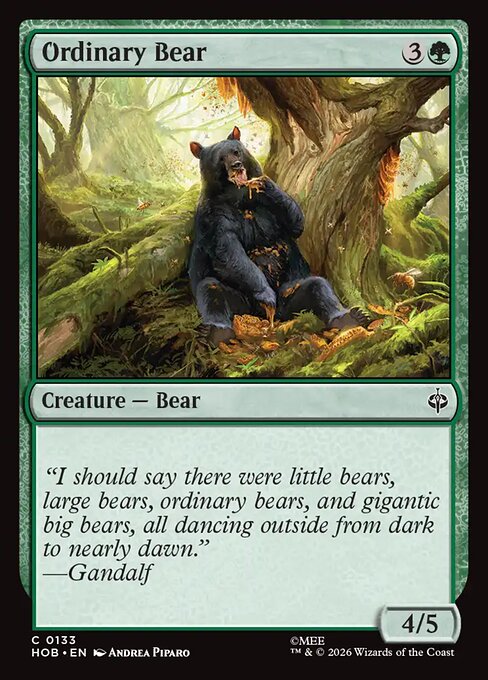 Ordinary Bear — NM Foil [The Hobbit]