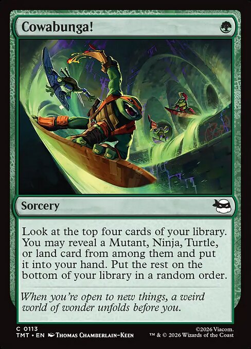 Cowabunga! — NM Foil [Teenage Mutant Ninja Turtles #113]