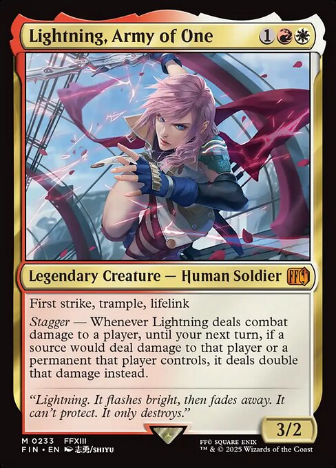Lightning, Army of One — NM [Final Fantasy]