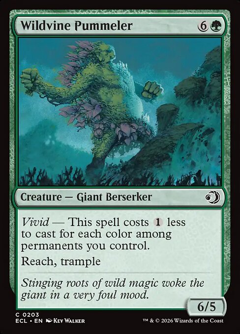 Wildvine Pummeler — NM Foil [Lorwyn Eclipsed #203]