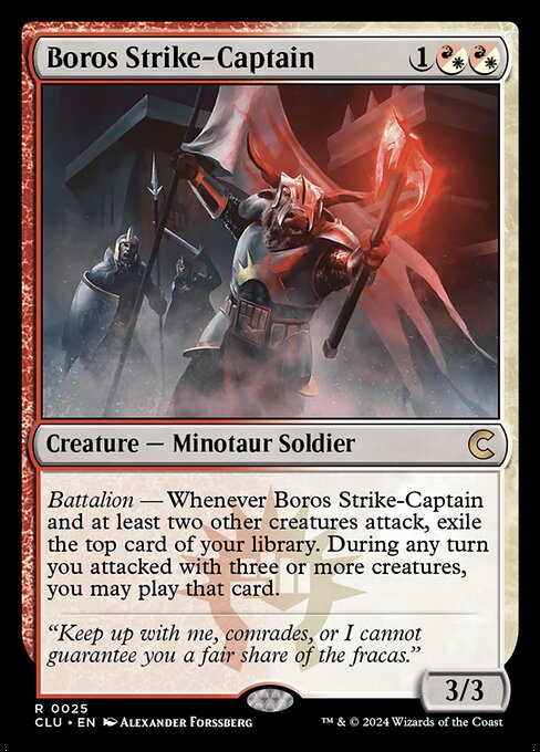 Boros Strike-Captain — NM [Ravnica: Clue Edition]