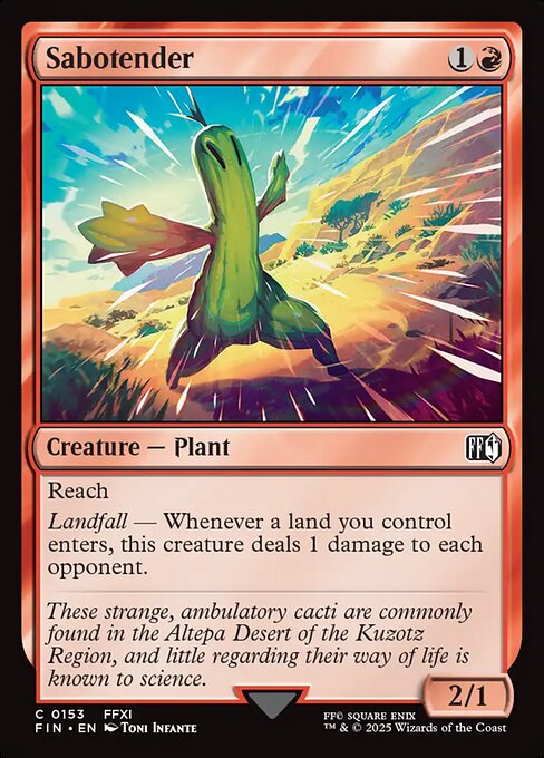 Sabotender — NM Foil [Final Fantasy]