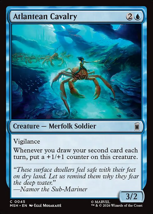 Atlantean Cavalry — NM Foil [Marvel Super Heroes]