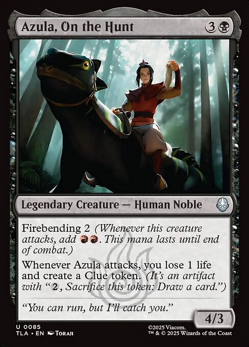 Azula, On the Hunt — NM Foil [Avatar: The Last Airbender]
