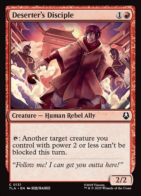 Deserter's Disciple — NM Foil [Avatar: The Last Airbender]