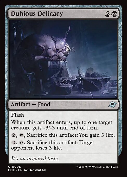 Dubious Delicacy — NM Foil [Edge of Eternities]