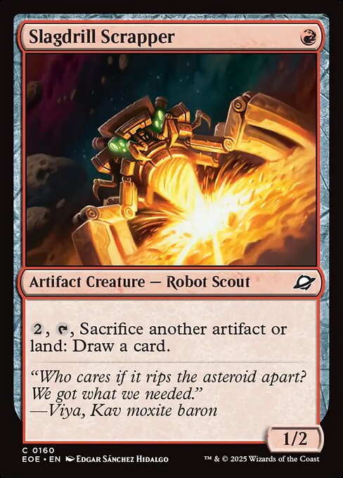 Slagdrill Scrapper — NM Foil [Edge of Eternities]