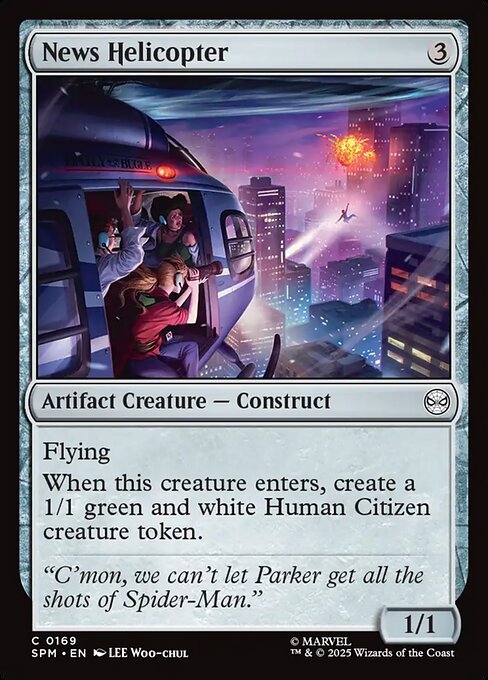 News Helicopter — NM Foil [Marvel's Spider-Man]