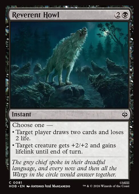 Reverent Howl — NM Foil [The Hobbit]