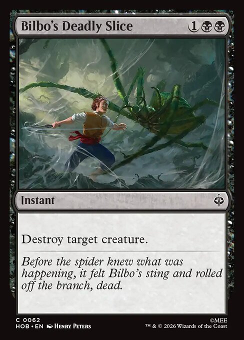 Bilbo's Deadly Slice — NM Foil [The Hobbit]