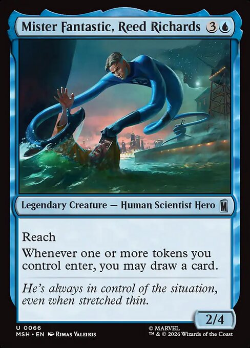 Mister Fantastic, Reed Richards — NM Foil [Marvel Super Heroes]