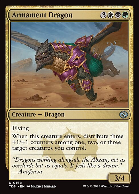 Armament Dragon — NM Foil [Tarkir: Dragonstorm]