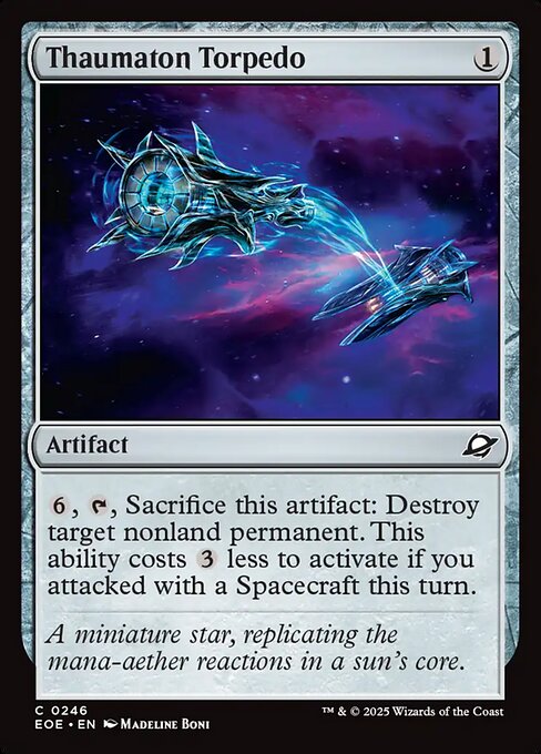 Thaumaton Torpedo — NM Foil [Edge of Eternities]