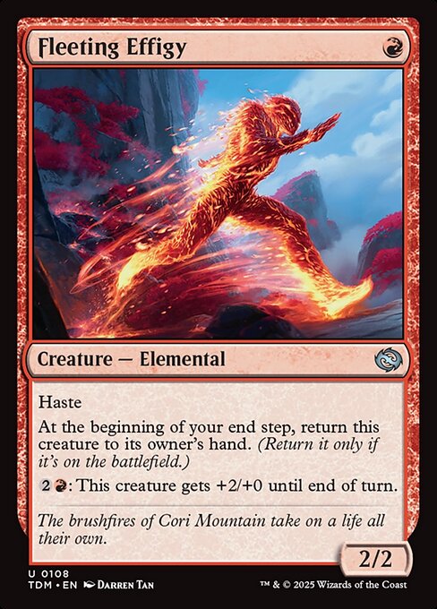 Fleeting Effigy — NM Foil [Tarkir: Dragonstorm]