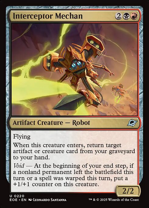 Interceptor Mechan — NM Foil [Edge of Eternities]