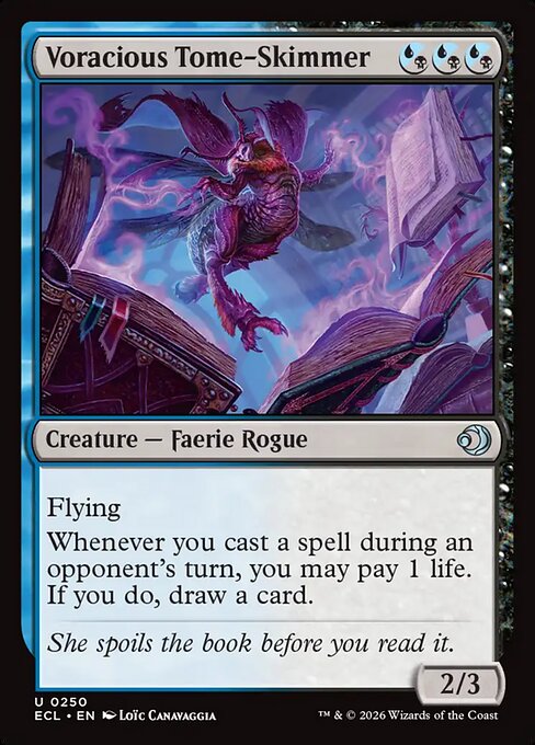 Voracious Tome-Skimmer — NM Foil [Lorwyn Eclipsed #250]