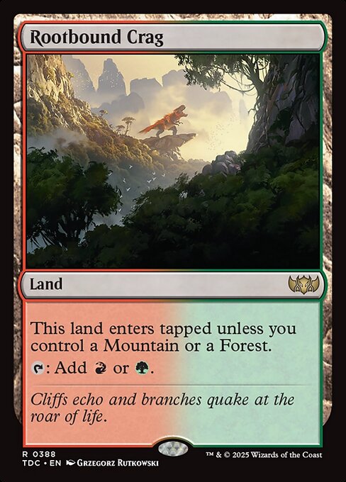 Rootbound Crag — NM [Tarkir: Dragonstorm Commander]
