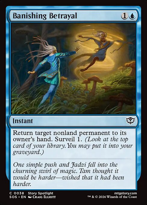 Banishing Betrayal — NM Foil [Secrets of Strixhaven]