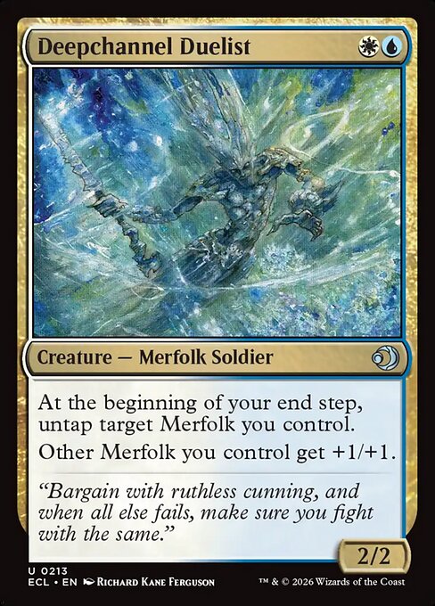 Deepchannel Duelist — NM Foil [Lorwyn Eclipsed #213]