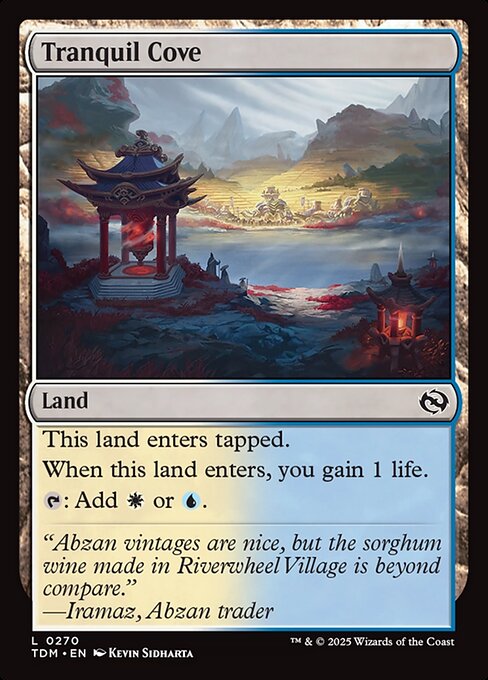 Tranquil Cove — NM Foil [Tarkir: Dragonstorm]
