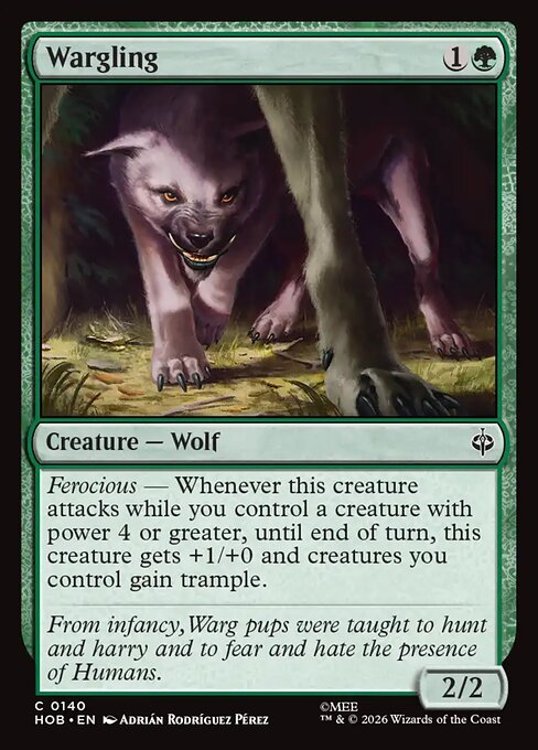 Wargling — NM Foil [The Hobbit]
