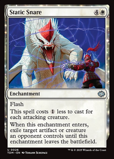 Static Snare — NM Foil [Tarkir: Dragonstorm]
