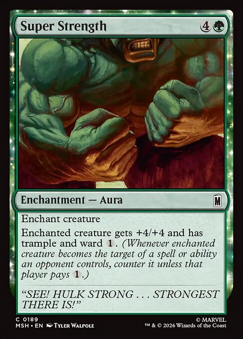 Super Strength — NM Foil [Marvel Super Heroes]